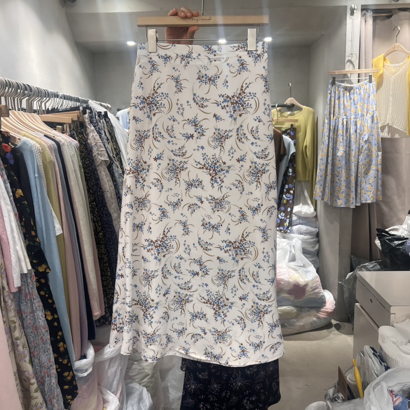 LOGROAD韓國直郵㊣女裝新品25春夏時尚休閑推薦半身裙中短裙LOG ROAD半身裙/中短裙