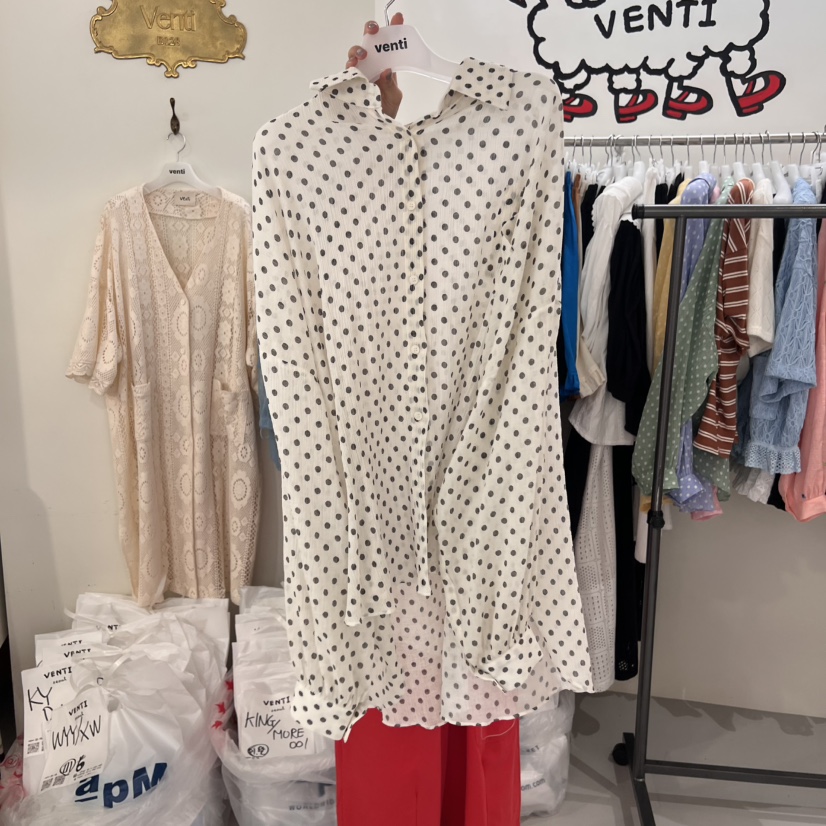 VENTI韓國㊣直郵東大門代購女裝新款人氣熱賣時尚襯衫蕾絲衫VENTI襯衫/蕾絲衫圖色5