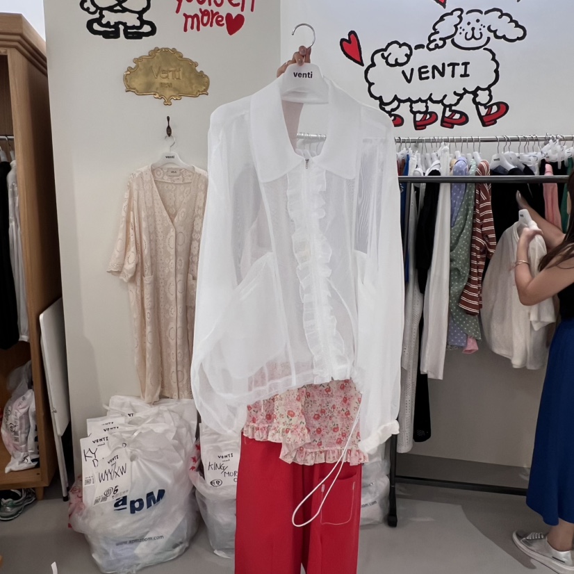 VENTI直郵韓國代購㊣女裝新品熱賣推薦25春夏休閑時尚人氣夾克VENTI夾克