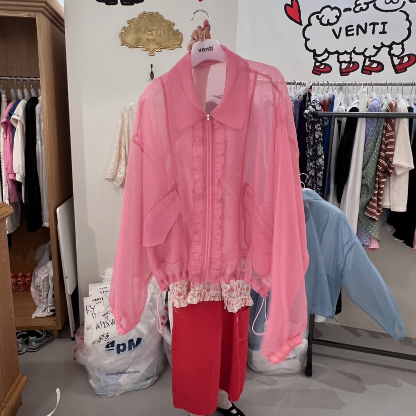 VENTI直郵韓國代購㊣女裝新品熱賣推薦25春夏休閑時尚人氣夾克VENTI夾克圖色3