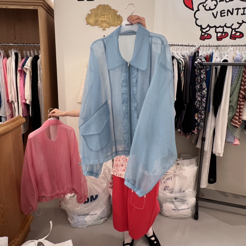 VENTI直郵韓國代購㊣女裝新品熱賣推薦25春夏休閑時尚人氣夾克VENTI夾克圖色4