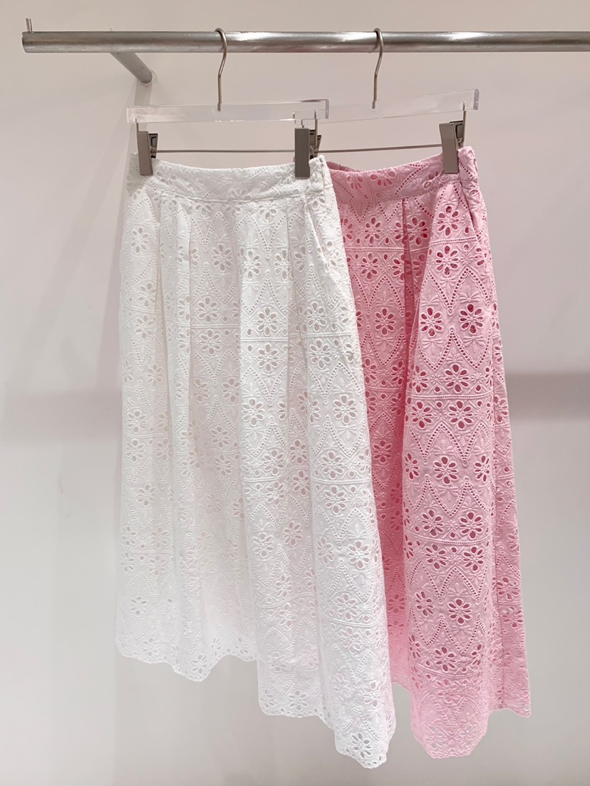 FABRIC韓國直郵㊣東大門實拍女裝新品25春夏推薦人氣長裙刺繡FABRIC長裙