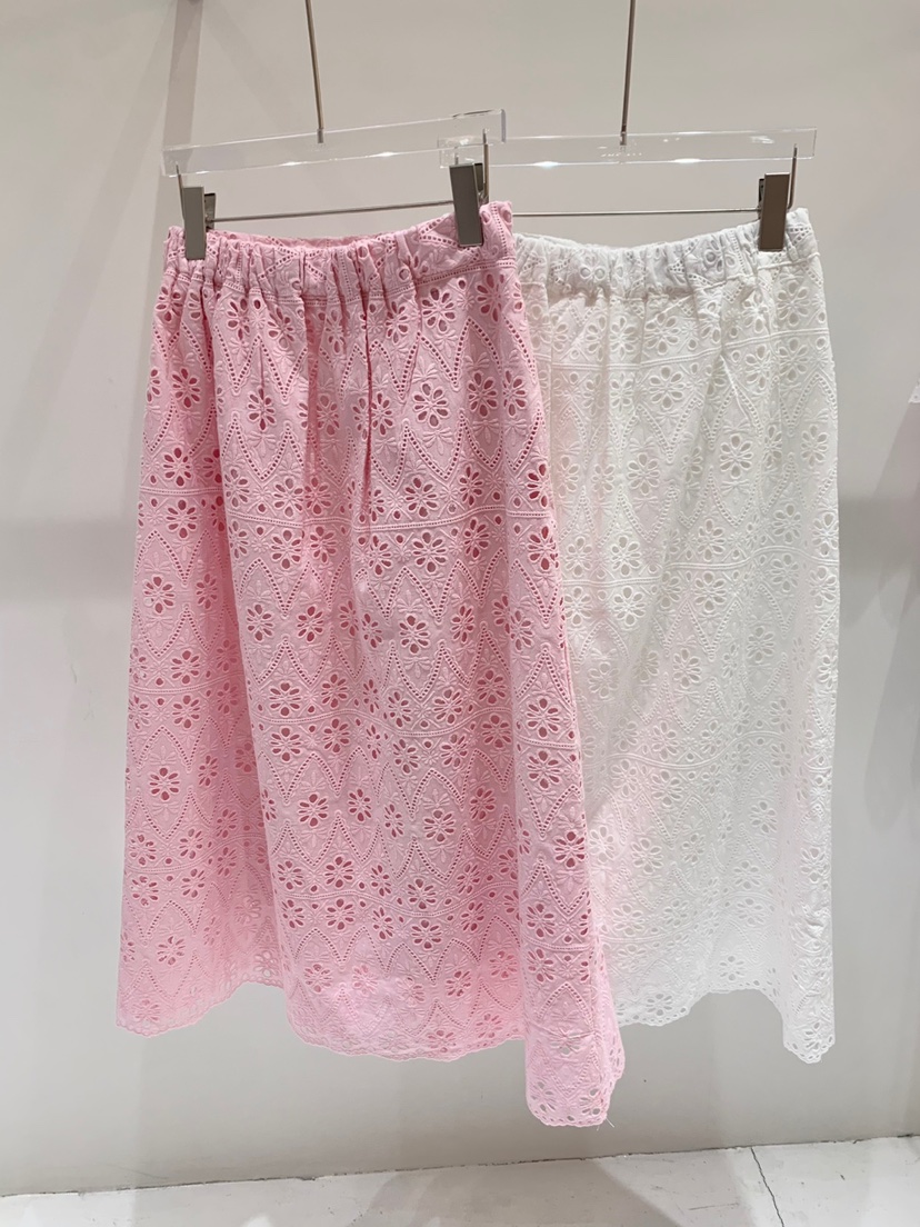 FABRIC韓國直郵㊣東大門實拍女裝新品25春夏推薦人氣長裙刺繡FABRIC長裙