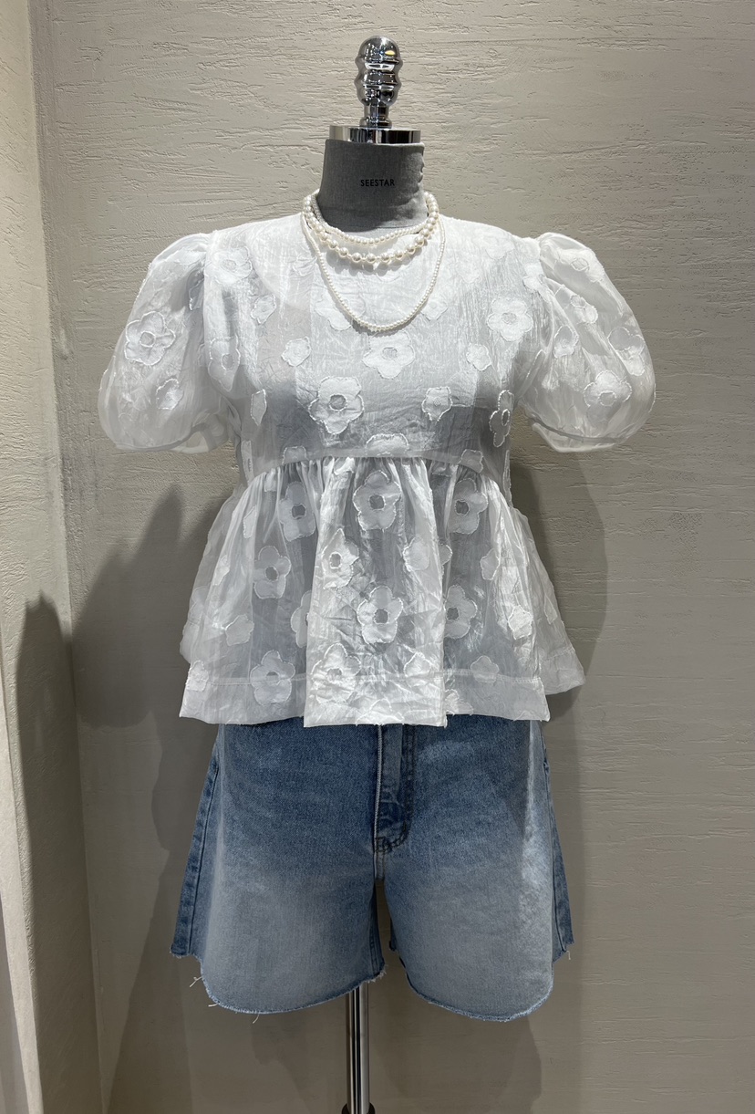 HI HIGH韓國㊣直郵東大門代購女裝新款人氣25春夏襯衫蕾絲衫SEESTAR/hi high襯衫/蕾絲衫