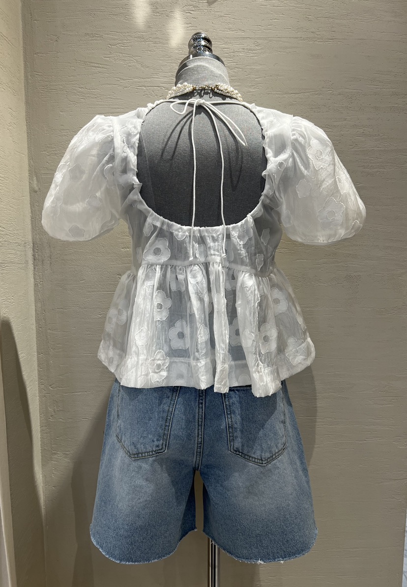 HI HIGH韓國㊣直郵東大門代購女裝新款人氣25春夏襯衫蕾絲衫SEESTAR/hi high襯衫/蕾絲衫