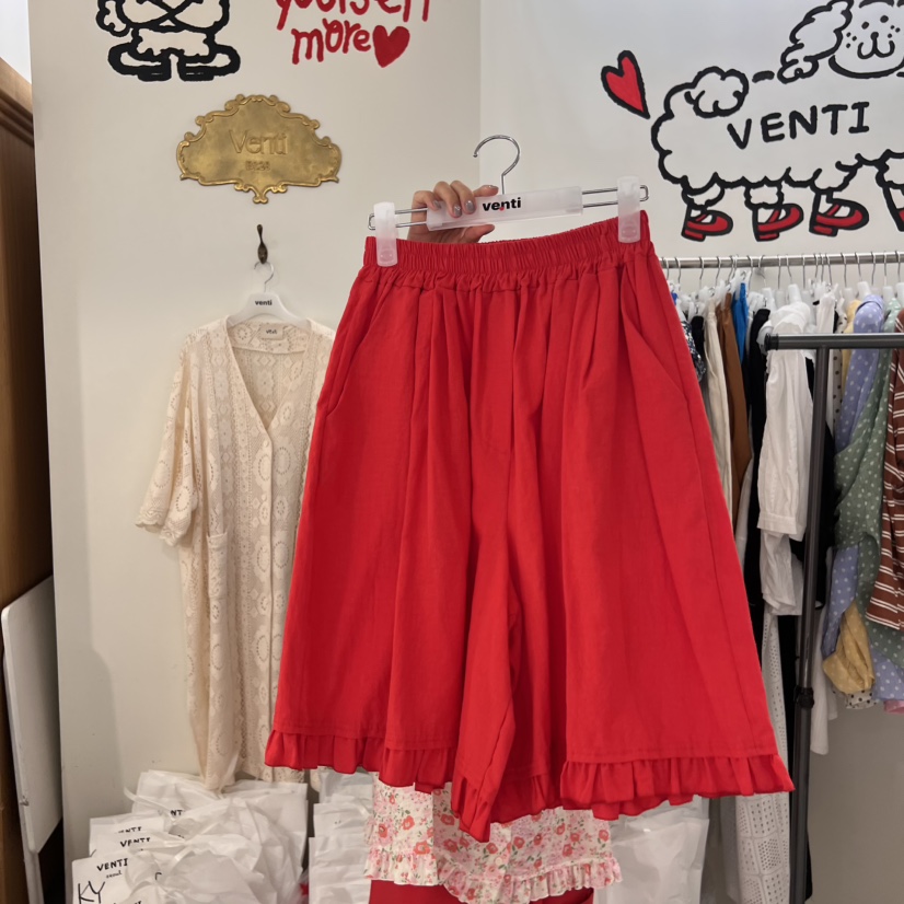 VENTI韓國㊣直郵東大門代購女裝新品時尚推薦休閑25春夏短褲VENTI短褲