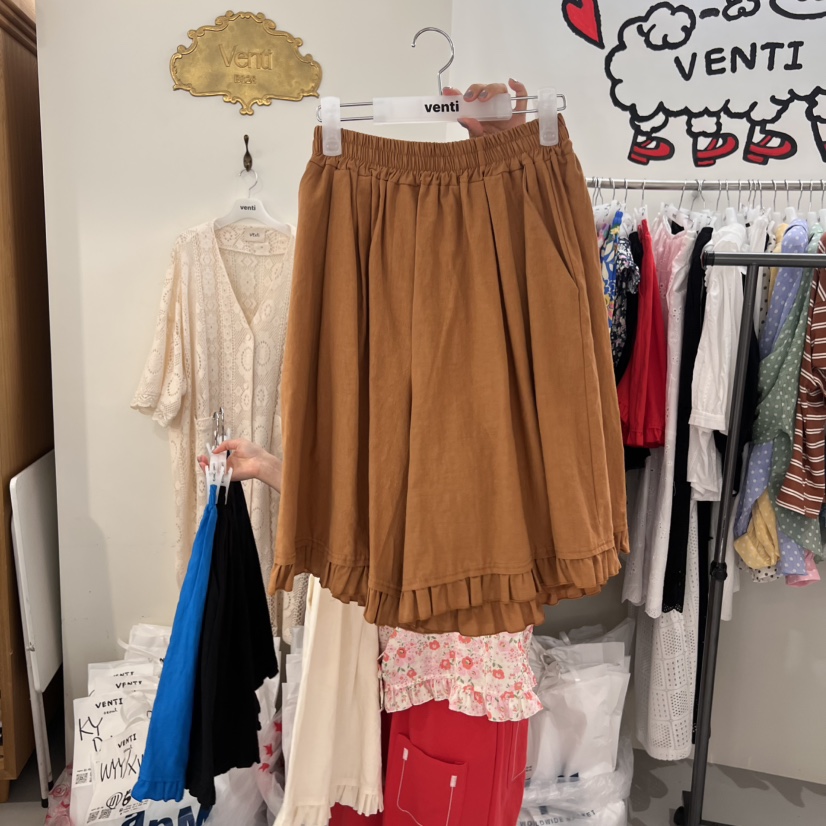 VENTI韓國㊣直郵東大門代購女裝新品時尚推薦休閑25春夏短褲VENTI短褲圖色3