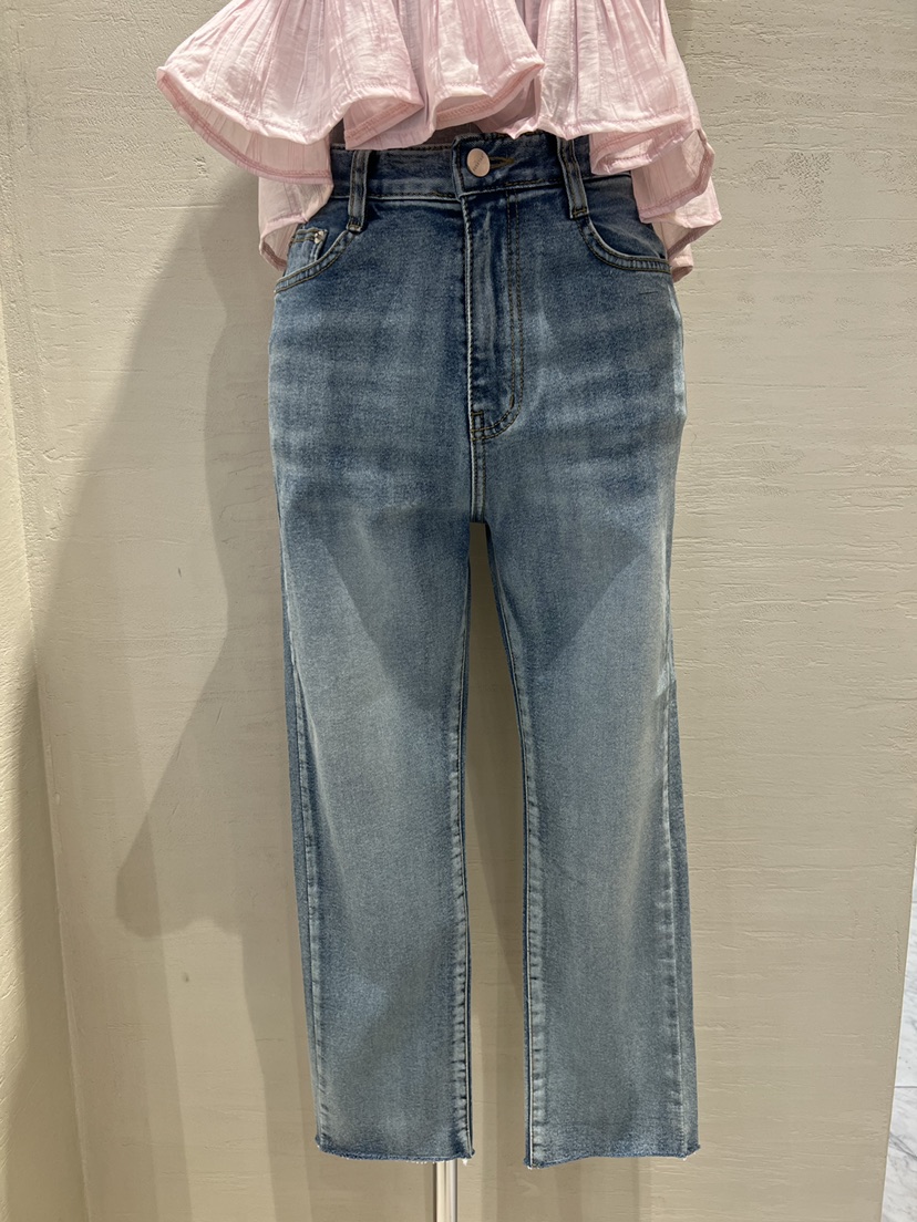 HI HIGH韓國㊣直郵東大門代購女裝新品人氣熱賣牛仔褲緊身SEESTAR/hi high牛仔褲