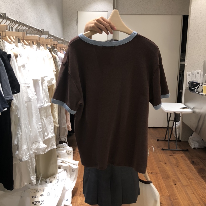COMELY韓國直郵㊣東大門實拍女裝新品推薦時尚25春夏休閑T恤COMELYT恤