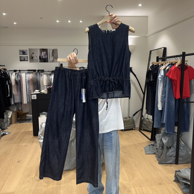 aube nunt韓國直郵㊣東大門實拍女裝新款人氣時尚套裝兩件套aube nunt套裝圖色2