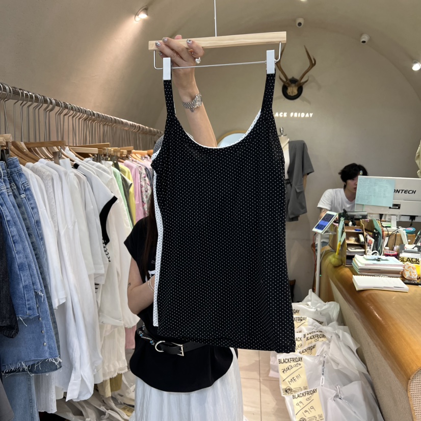 BLACKFRIDAY韓國㊣直郵東大門代購女裝新品時尚熱賣吊帶背心BLACK FRIDAY吊帶/背心