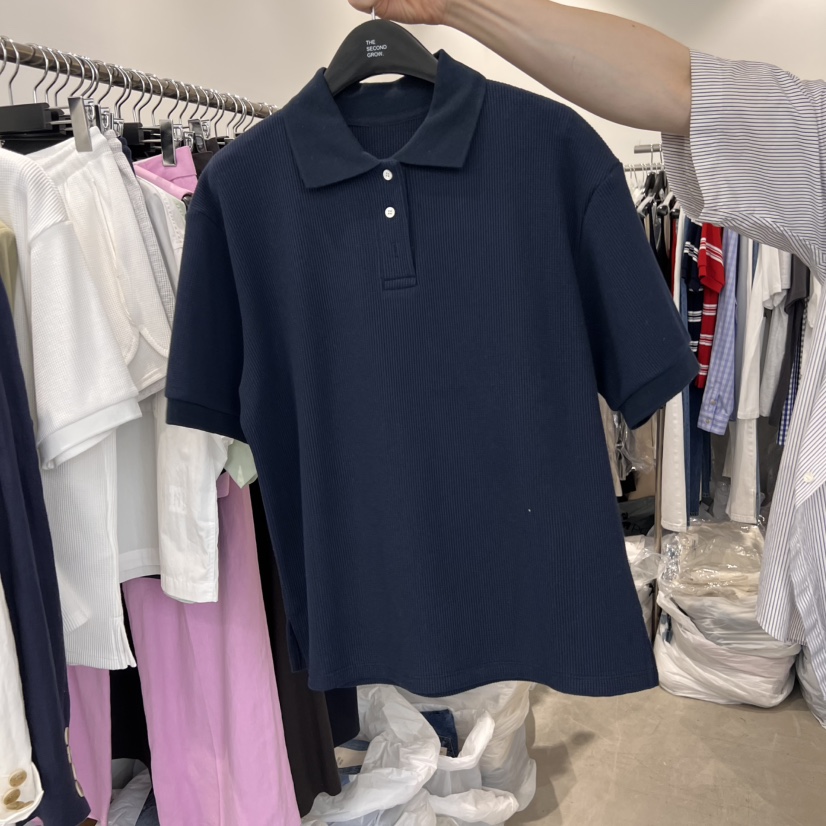 THE SECOND GROW韓國㊣直郵東大門代購女裝新品時尚推薦T恤THE SECOND GROWT恤圖色2