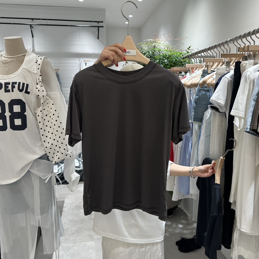 AYCE韓國直郵㊣東大門實拍女裝新款人氣25春夏熱賣休閑推薦T恤101SHOWROOM/AYCET恤圖色2