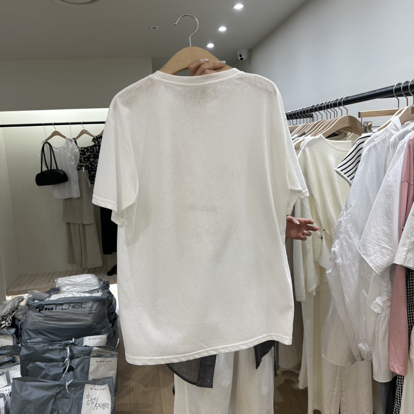 WINSOME韓國㊣直郵東大門代購女裝新品25春夏推薦熱賣休閑T恤WINSOMET恤
