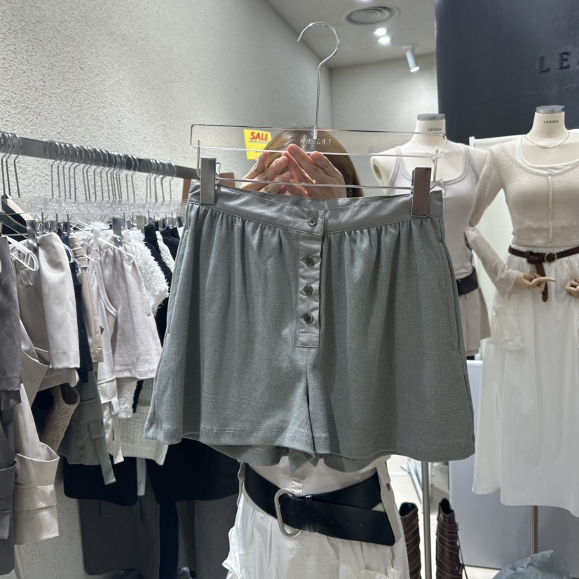 LESSEN直郵韓國代購㊣女裝新品休閑推薦25春夏時尚人氣短褲LESSEN短褲