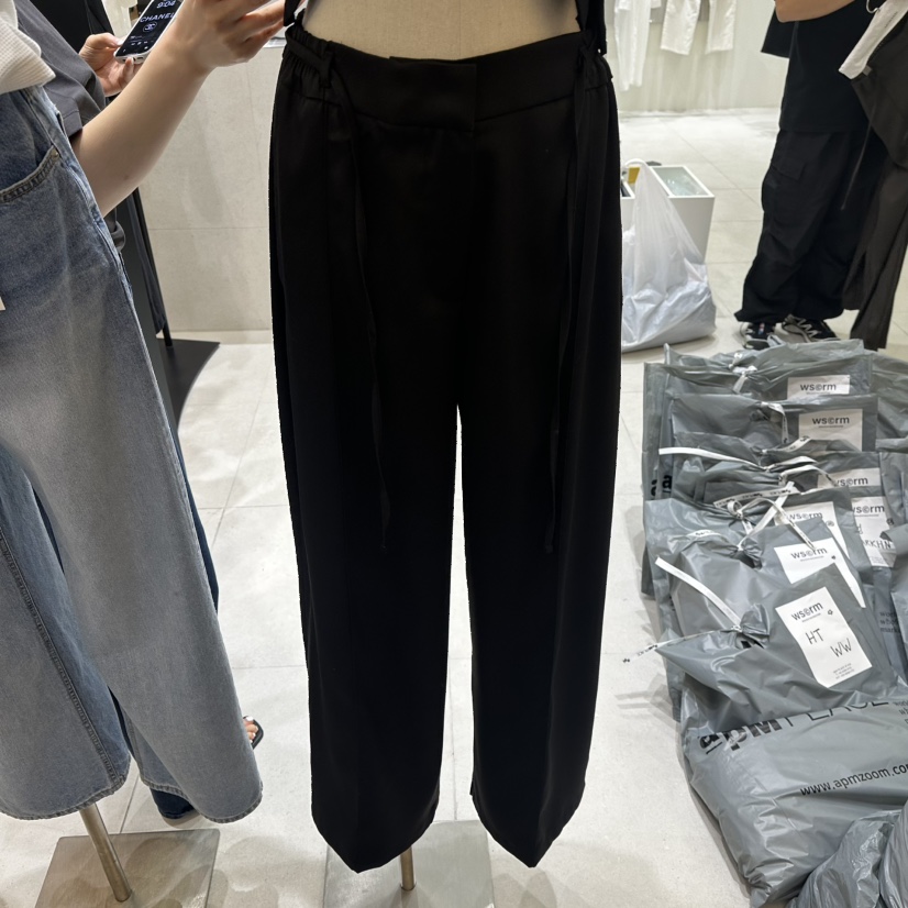 ARTISANAL韓國直郵㊣女裝新款休閑時尚25春夏休閑褲緊身褲亞麻ARTISANAL休閑褲圖色2