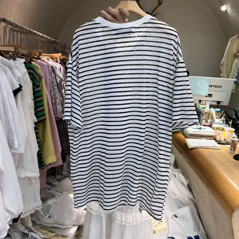 BLACKFRIDAY韓國直郵㊣東大門實拍女裝新品25春夏推薦休閑T恤BLACK FRIDAYT恤
