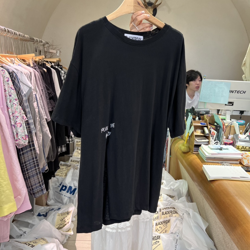 BLACKFRIDAY韓國直郵㊣東大門實拍女裝新品25春夏推薦休閑T恤BLACK FRIDAYT恤圖色3