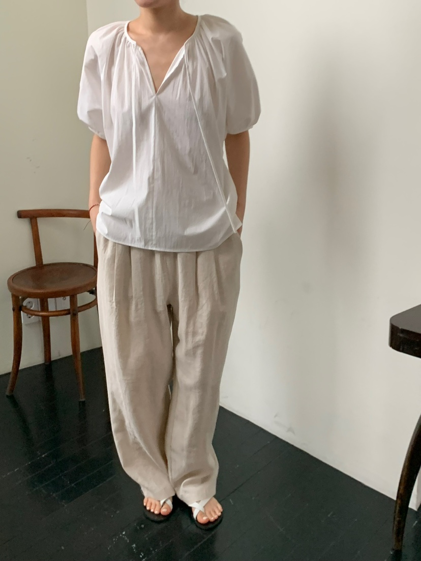 REGULARLY/PLACOR韓國直郵㊣東大門實拍女裝新款推薦休閑褲亞麻REGULARLY/PLACOR休閑褲