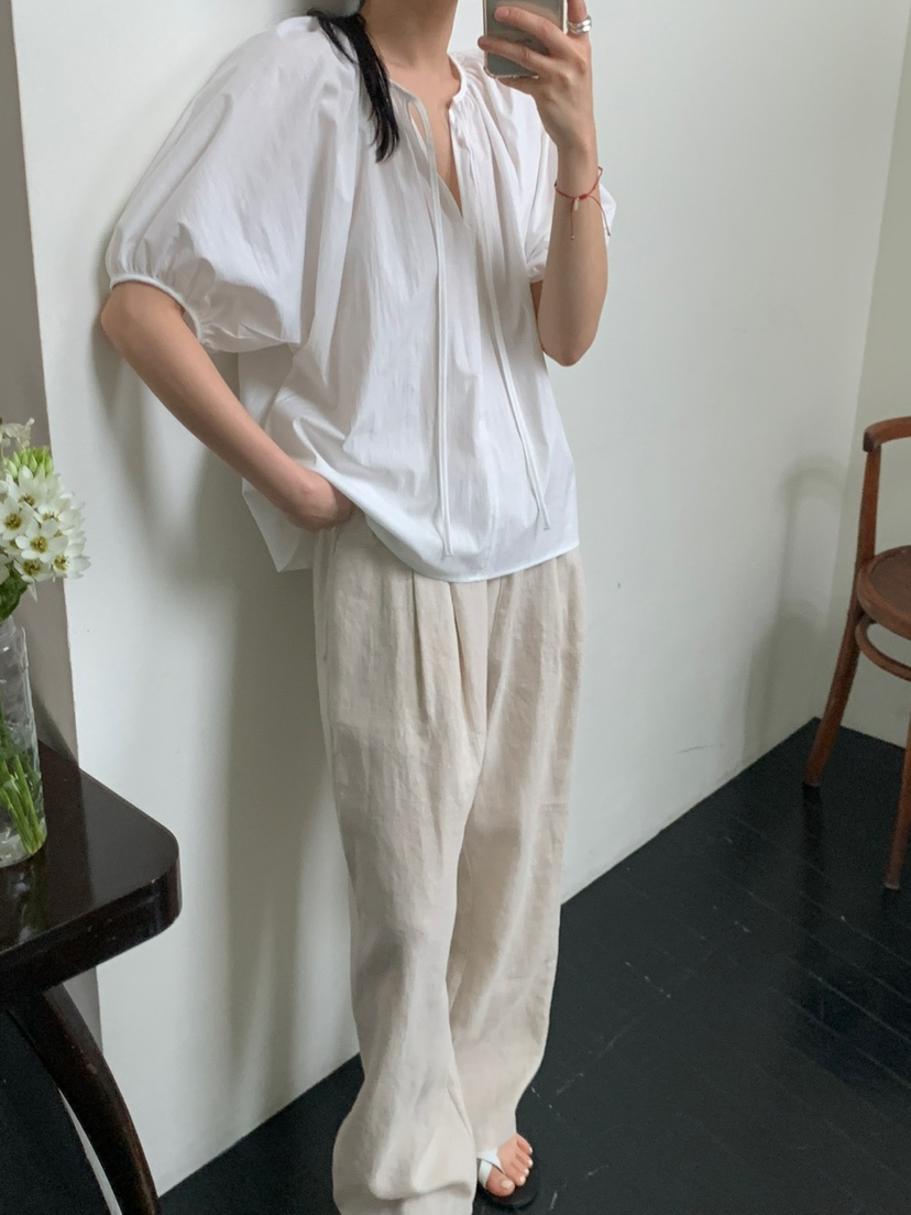 REGULARLY/PLACOR韓國直郵㊣東大門實拍女裝新款推薦休閑褲亞麻REGULARLY/PLACOR休閑褲