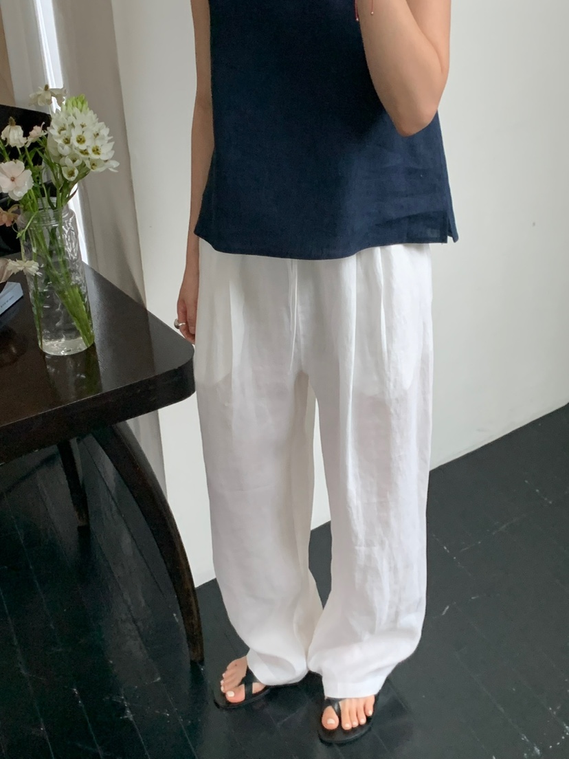 REGULARLY/PLACOR韓國直郵㊣東大門實拍女裝新款推薦休閑褲亞麻REGULARLY/PLACOR休閑褲