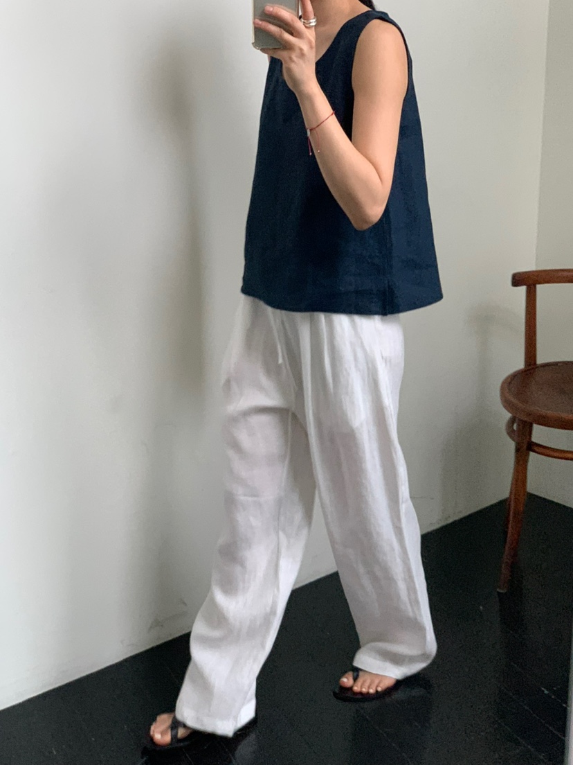 REGULARLY/PLACOR韓國直郵㊣東大門實拍女裝新款推薦休閑褲亞麻REGULARLY/PLACOR休閑褲
