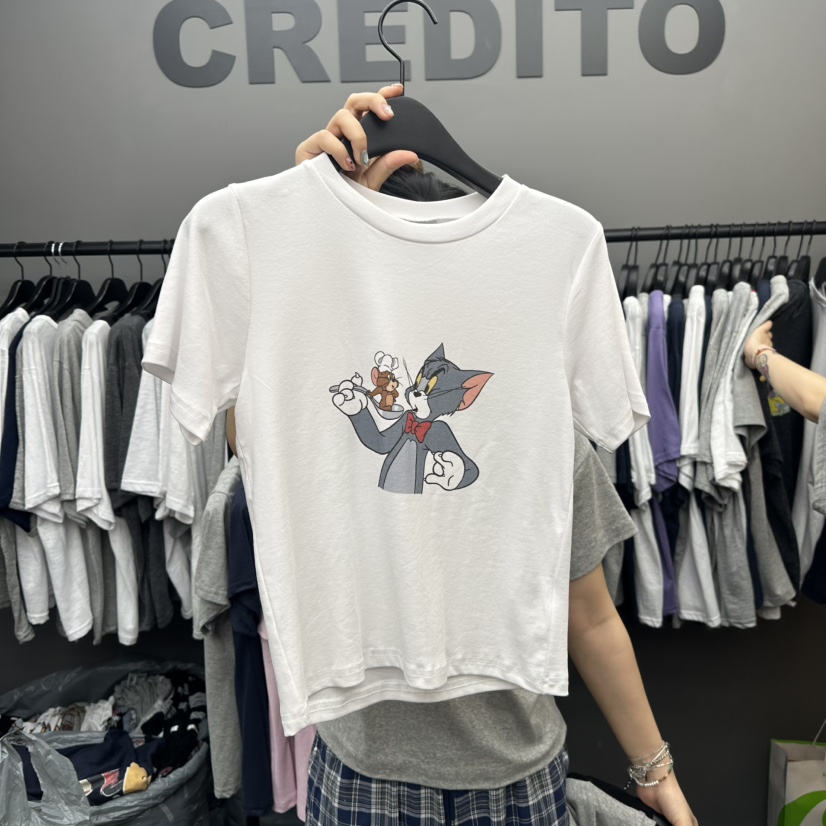 CREDITO直郵韓國代購㊣女裝新款時尚推薦熱賣休閑人氣25春夏T恤CREDITOT恤