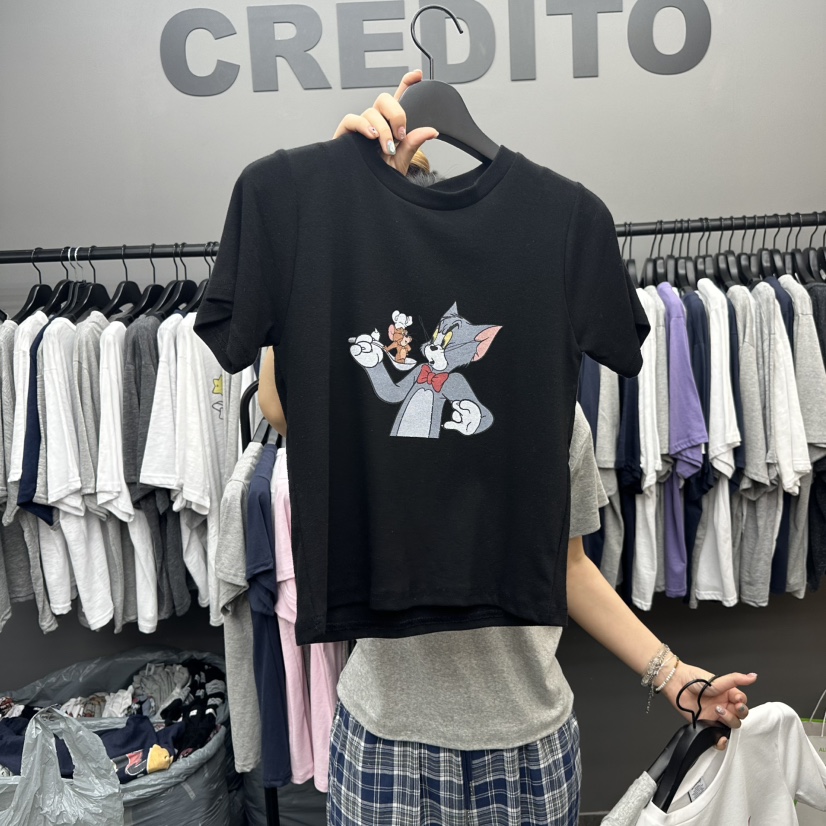 CREDITO直郵韓國代購㊣女裝新款時尚推薦熱賣休閑人氣25春夏T恤CREDITOT恤圖色3