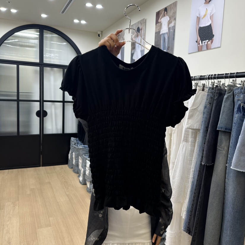 ARR直郵韓國代購㊣女裝新品時尚休閑人氣推薦熱賣25春夏T恤ARRT恤圖色3
