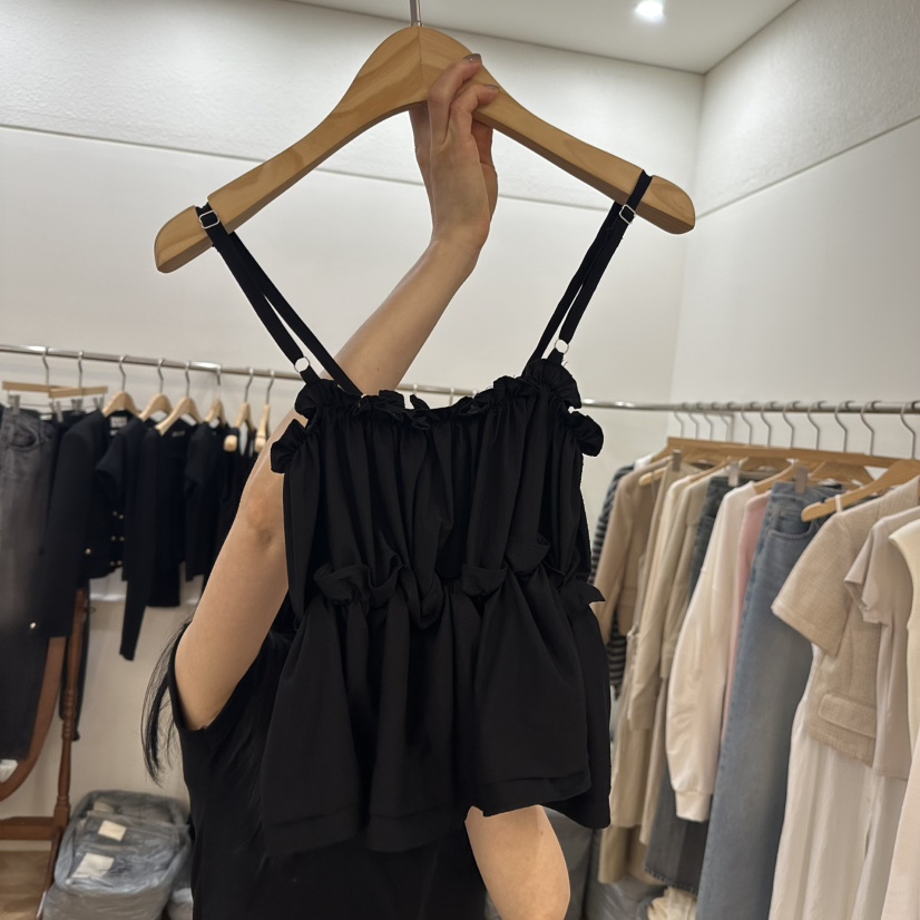 NOWHERE韓國直郵㊣東大門實拍女裝新品推薦時尚25春夏吊帶背心NOWHERE吊帶/背心