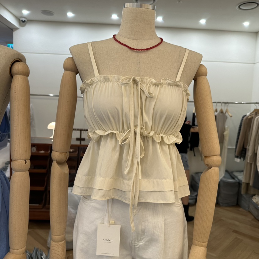 NOWHERE韓國直郵㊣東大門實拍女裝新品推薦時尚25春夏吊帶背心NOWHERE吊帶/背心
