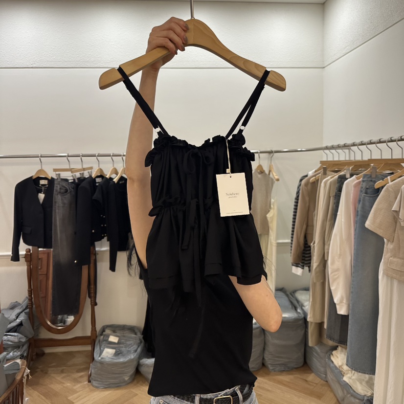 NOWHERE韓國直郵㊣東大門實拍女裝新品推薦時尚25春夏吊帶背心NOWHERE吊帶/背心圖色2