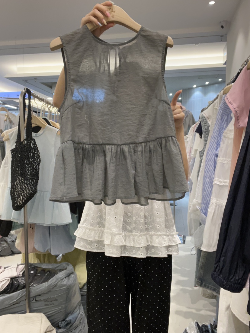 MIMME直郵韓國代購㊣女裝新款時尚25春夏推薦人氣休閑吊帶背心MIMME吊帶/背心圖色2