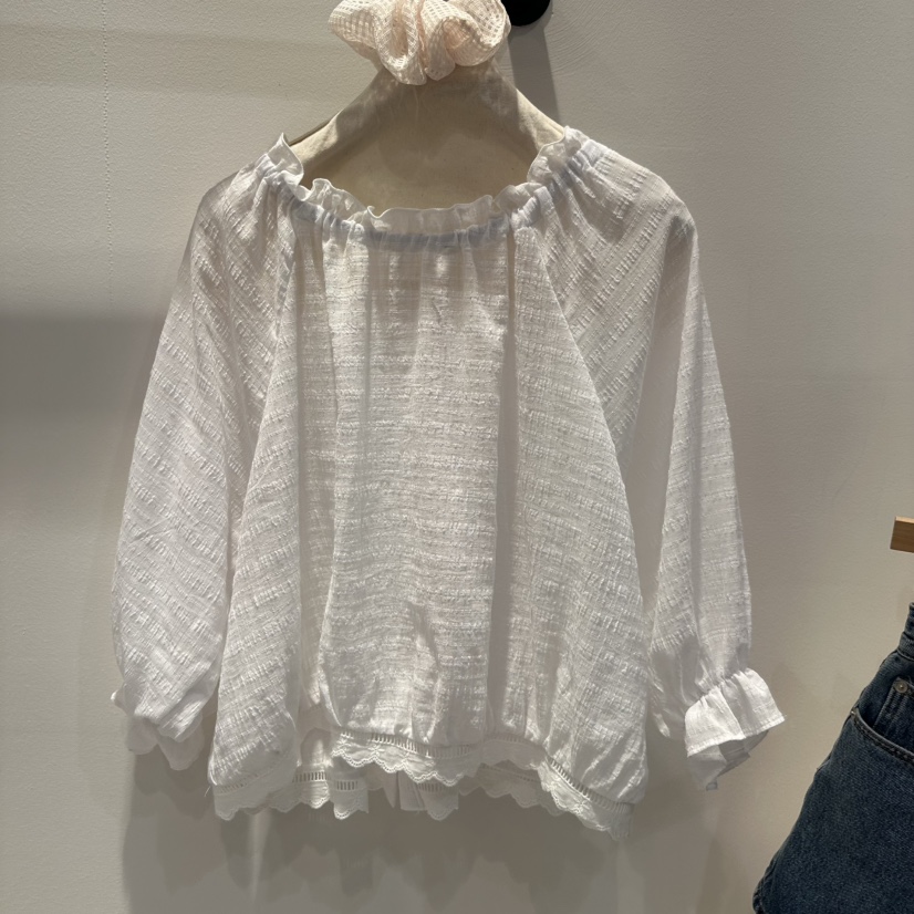 COPINER韓國直郵㊣東大門實拍女裝新品25春夏熱賣襯衫蕾絲衫COPINER襯衫/蕾絲衫