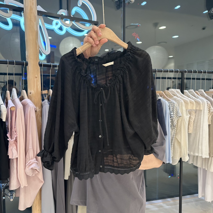 COPINER韓國直郵㊣東大門實拍女裝新品25春夏熱賣襯衫蕾絲衫COPINER襯衫/蕾絲衫圖色3