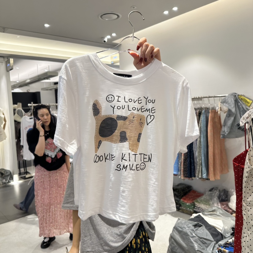 COMBO韓國直郵㊣女裝新款推薦熱賣時尚休閑人氣25春夏T恤COM_BOT恤圖色3