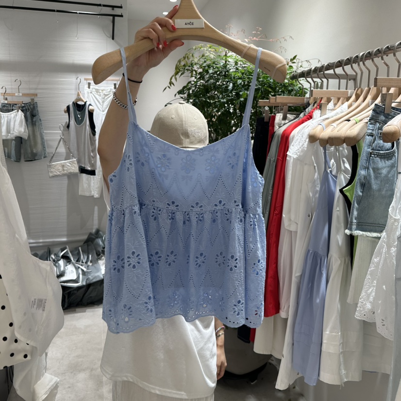 AYCE韓國直郵㊣東大門實拍女裝新品推薦人氣熱賣25春夏吊帶背心101SHOWROOM/AYCE吊帶/背心圖色2