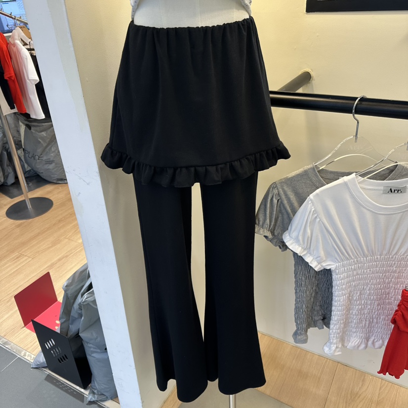 ARR韓國㊣直郵東大門代購女裝新品推薦熱賣時尚休閑裙褲透明ARR裙褲圖色2