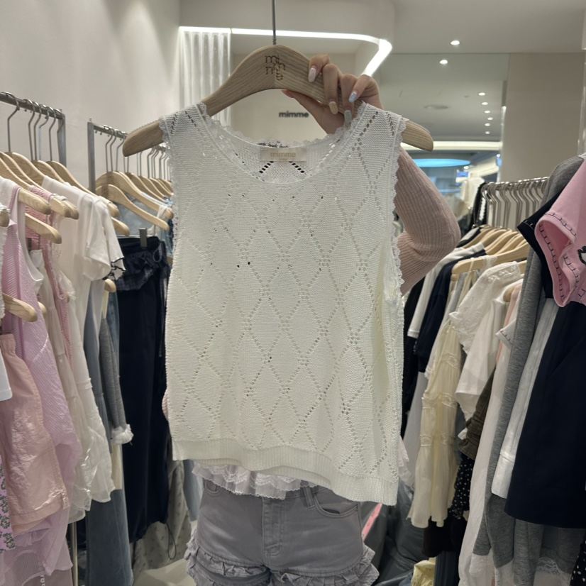 MIMME韓國㊣直郵東大門代購女裝新款25春夏休閑時尚吊帶背心MIMME吊帶/背心
