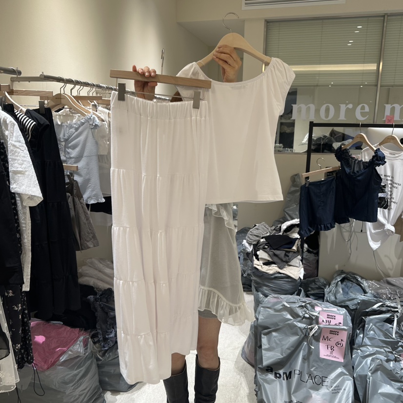 MOREMORE韓國直郵㊣東大門實拍女裝新品休閑套裝兩件套套裝more more套裝