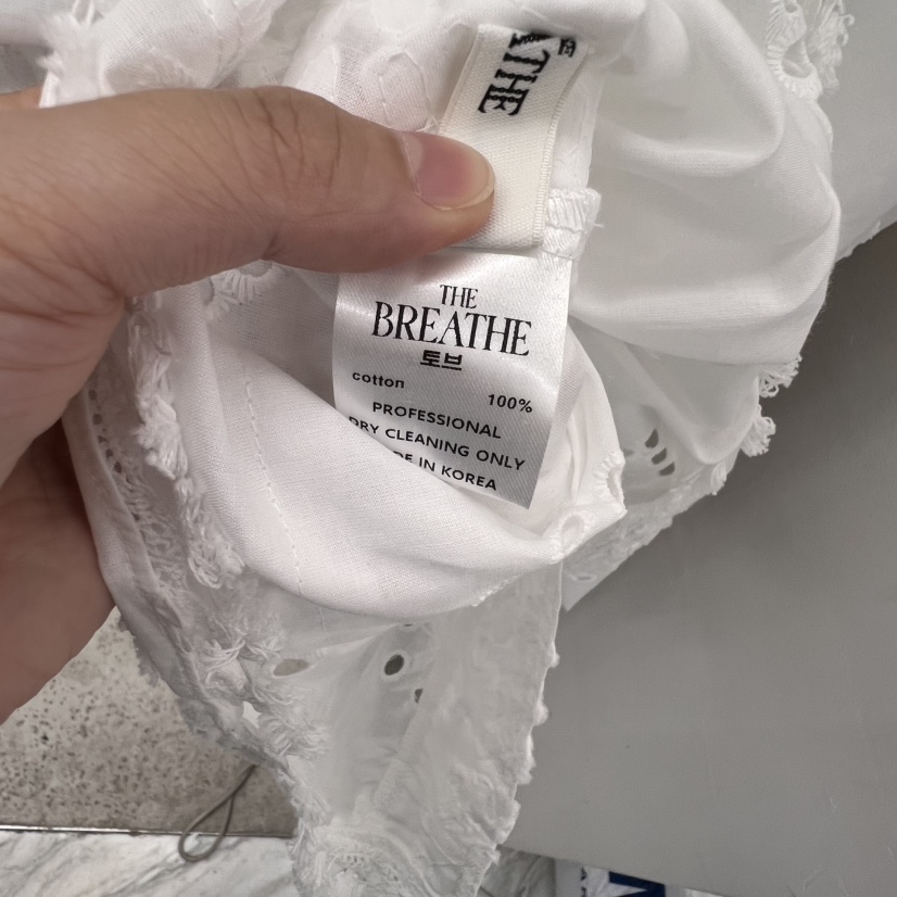 BREATHE韓國直郵㊣女裝新品25春夏休閑推薦襯衫蕾絲衫含腰帶BREATHE襯衫/蕾絲衫