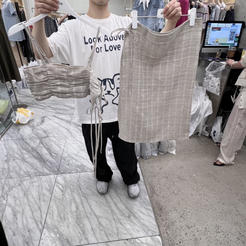 BREATHE直郵韓國代購㊣女裝新品熱賣人氣25春夏時尚休閑套裝BREATHE套裝圖色2