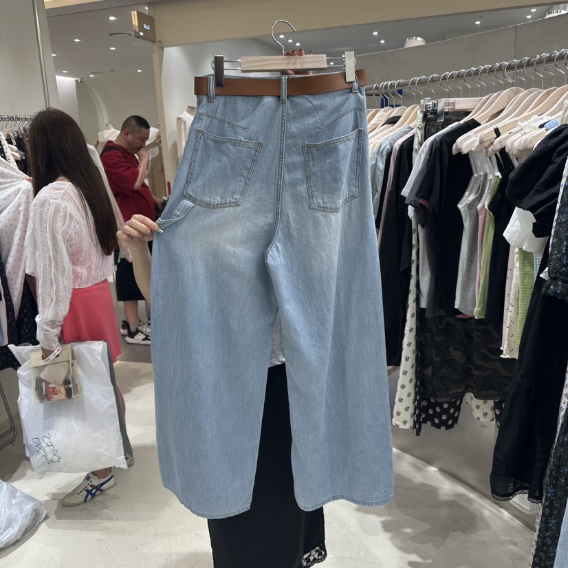 BENE直郵韓國代購㊣女裝新品人氣25春夏時尚牛仔褲不含腰帶BENE牛仔褲