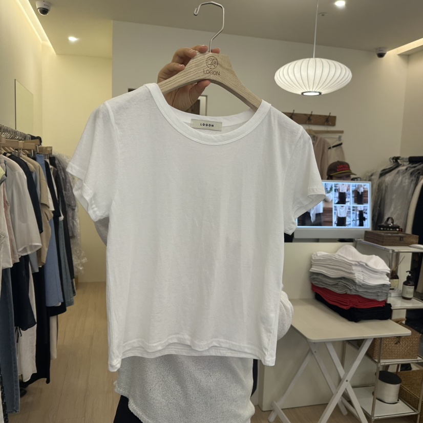 LOGON韓國直郵㊣女裝新品熱賣休閑推薦時尚人氣25春夏T恤LOGONT恤圖色3
