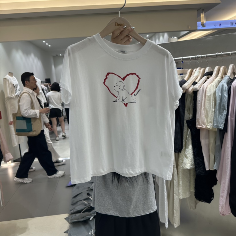 BENE韓國㊣直郵東大門代購女裝新款推薦25春夏人氣熱賣時尚T恤BENET恤