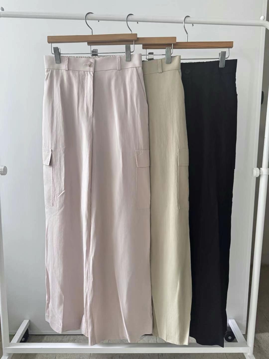OHNLE韓國㊣直郵東大門代購女裝新款時尚熱賣25春夏推薦休閑褲OHNLE休閑褲圖色3左三色