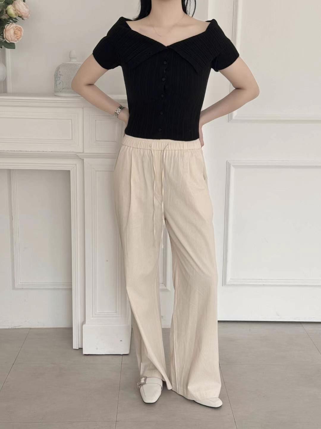 OHNLE直郵韓國代購㊣女裝新款25春夏人氣推薦休閑時尚休閑褲OHNLE休閑褲