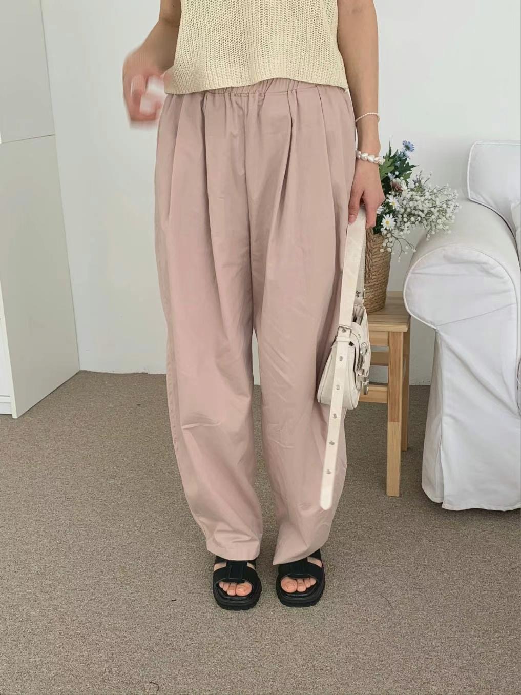 THEMAIN韓國㊣直郵東大門代購女裝新款休閑時尚推薦25春夏休閑褲THEMAIN休閑褲圖色3
