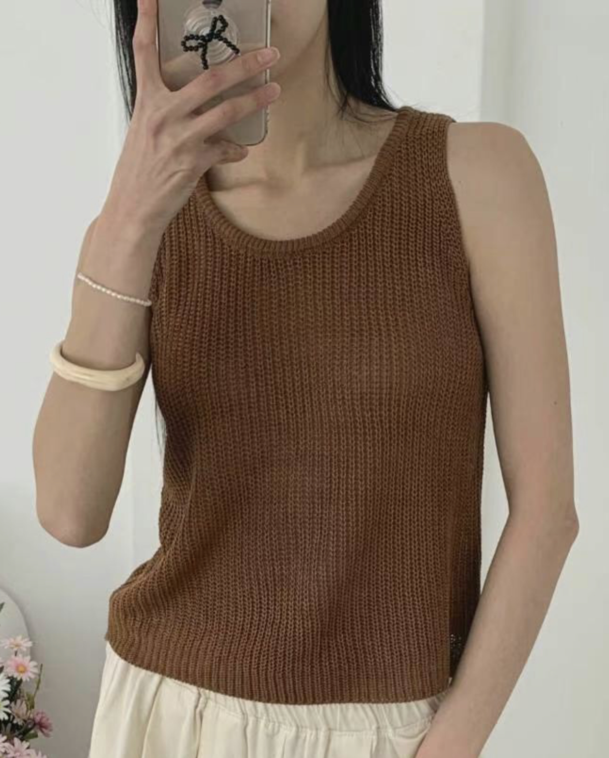 THEMAIN韓國直郵㊣東大門實拍女裝新款休閑推薦25春夏針織衫THEMAIN針織衫