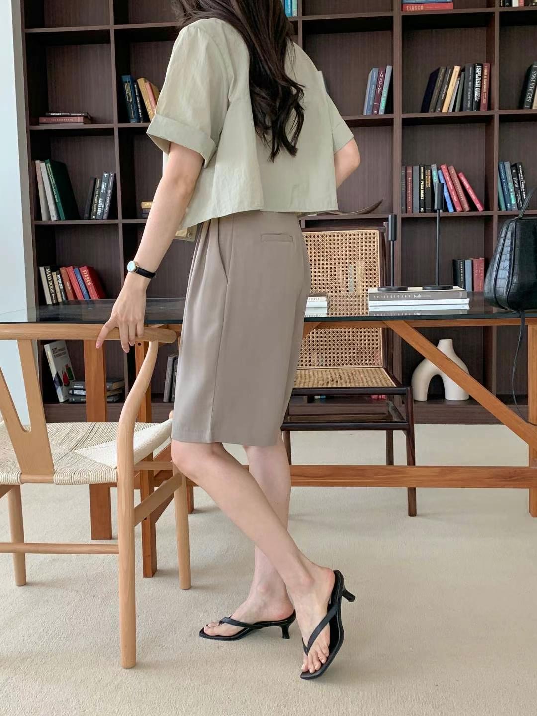 OHNLE韓國直郵㊣東大門實拍女裝新款推薦25春夏休閑人氣短褲OHNLE短褲